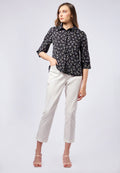 High Waist Tapered Ankle Pants