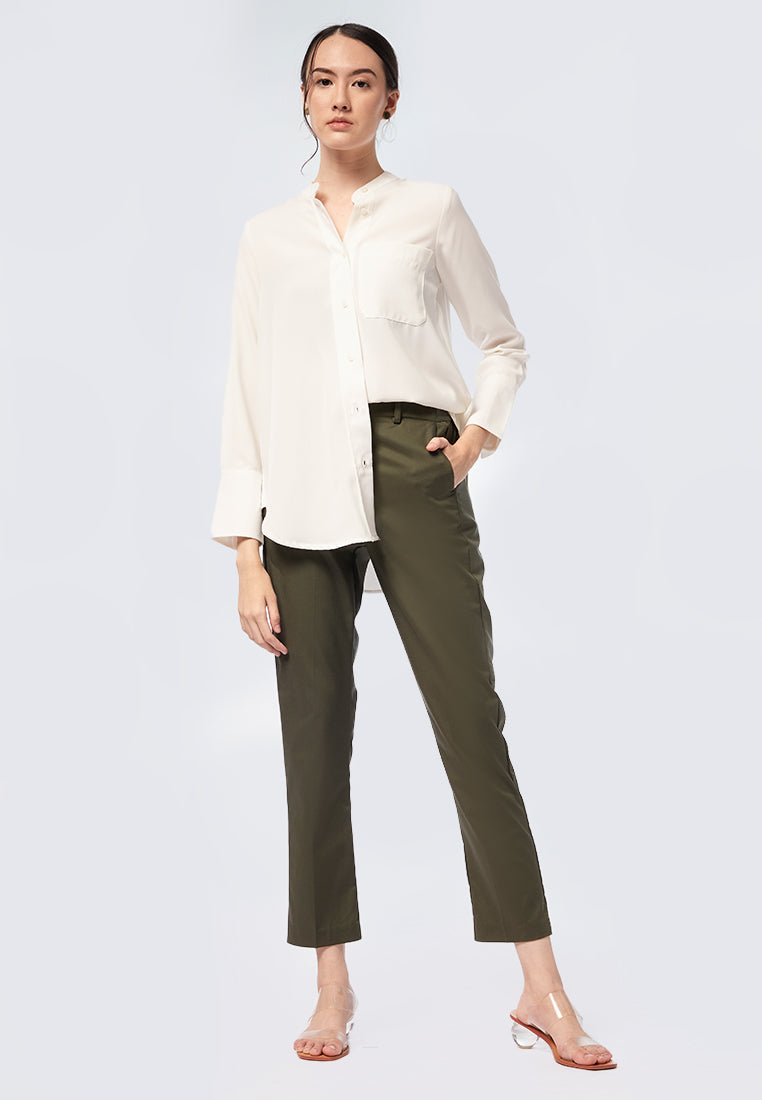 Basic Tapered High Rise Editor Pants