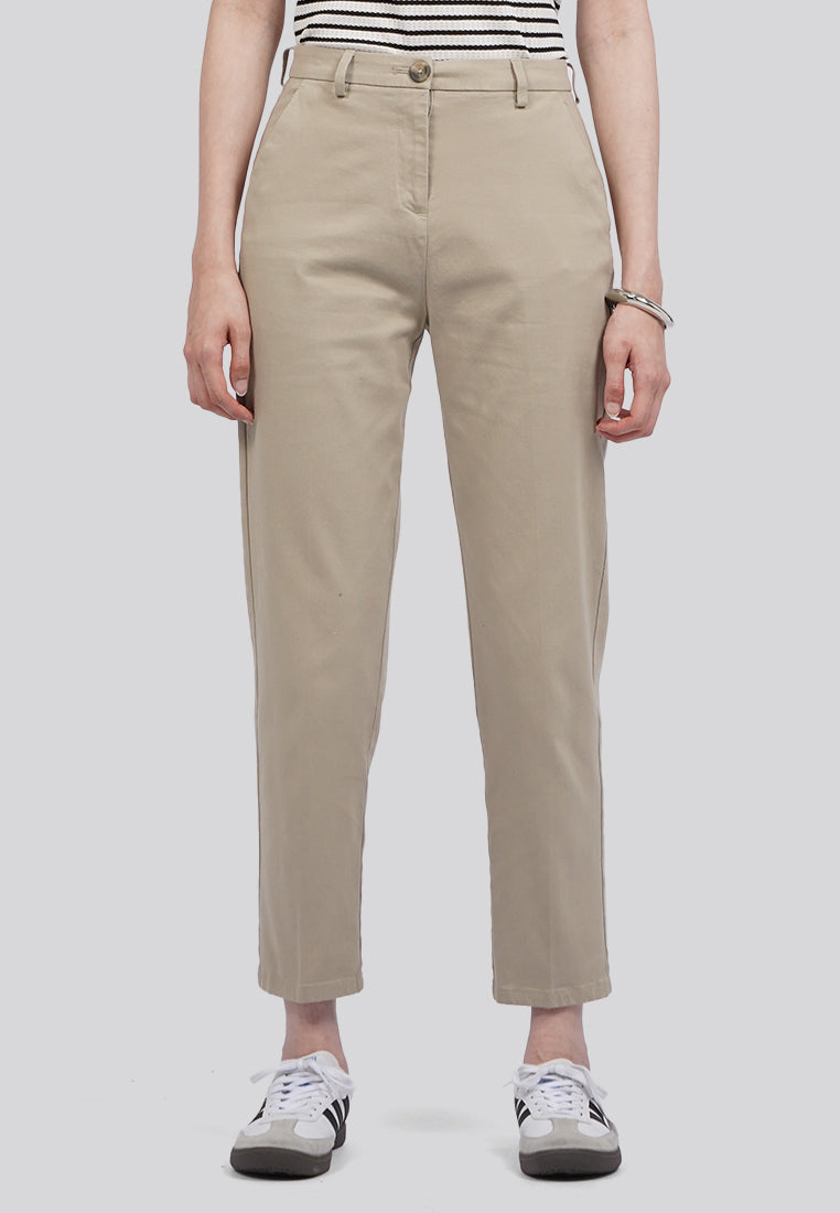 Basic Tapered Mid Rise Chicago Editor Pants