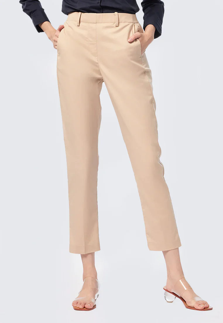 Basic Tapered High Rise Editor Pants