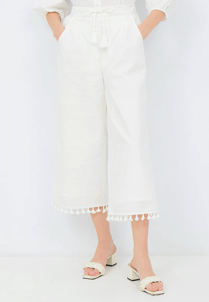 Cullote with Drawstring and Tassel