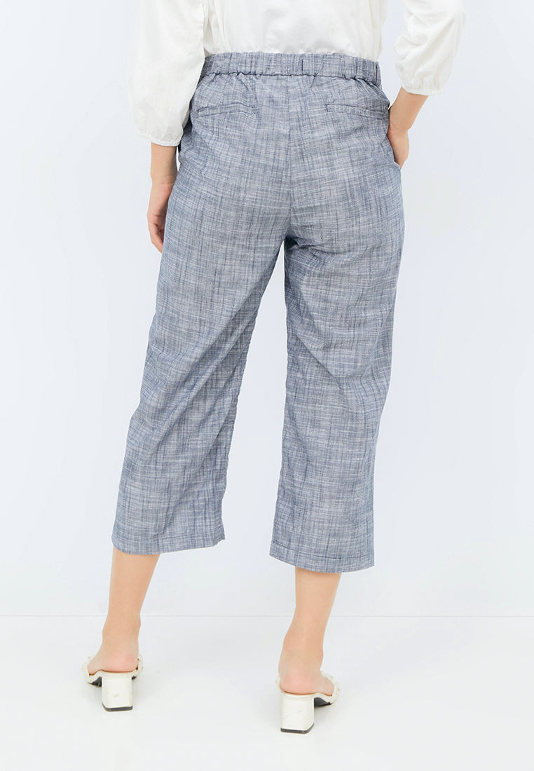 High Waist Chambray Pants