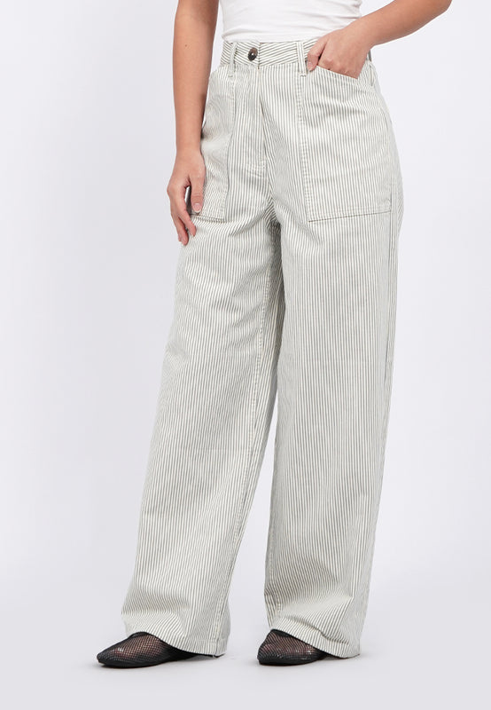Wide Leg Stripes Pants