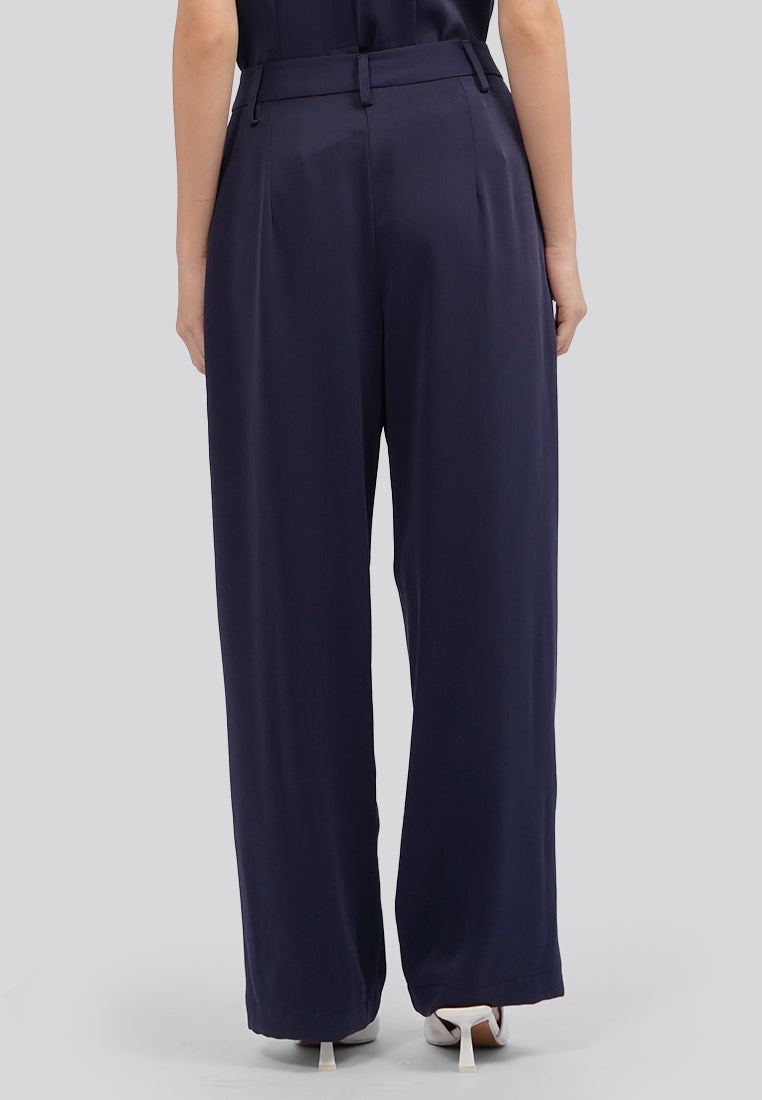 Embroidered Wide Leg Pants