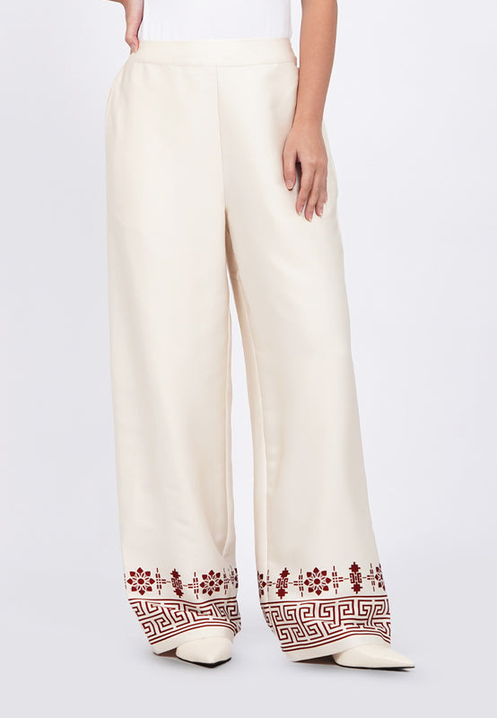 Lotus Wide Leg Silk Pants