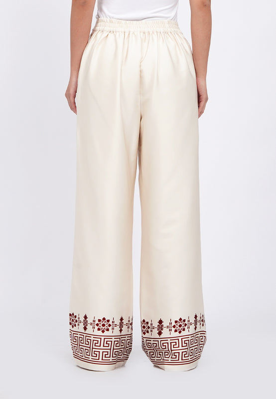 Lotus Wide Leg Silk Pants