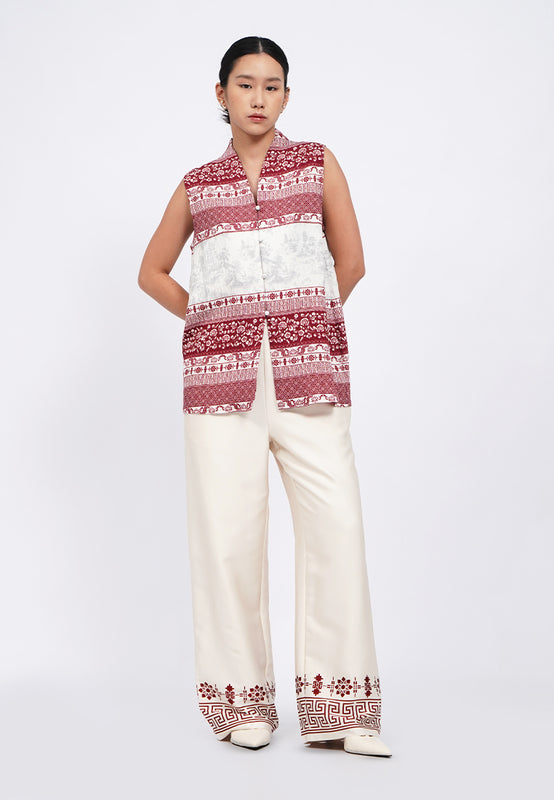Lotus Wide Leg Silk Pants