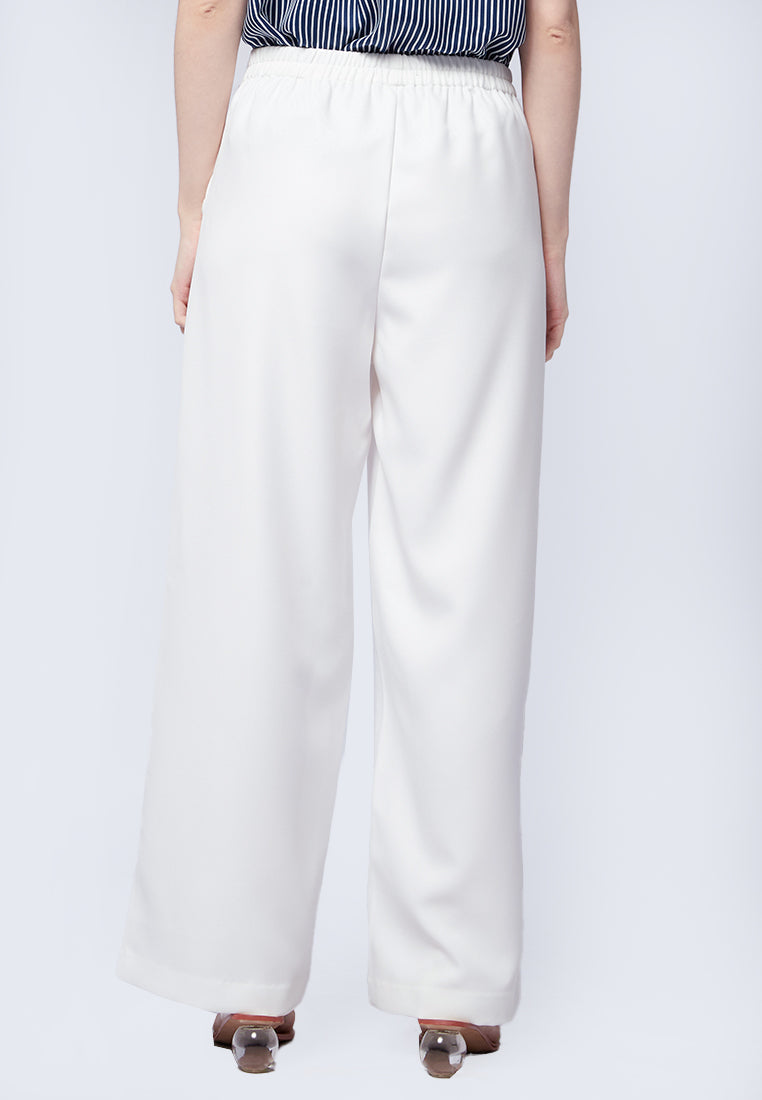 Side Button Palazzo Pants