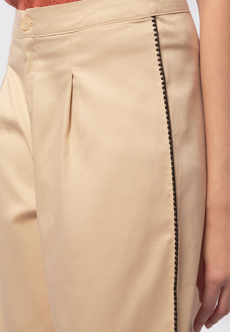 Embroidered Culotte Pants