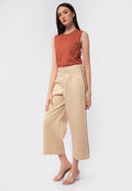 Embroidered Culotte Pants