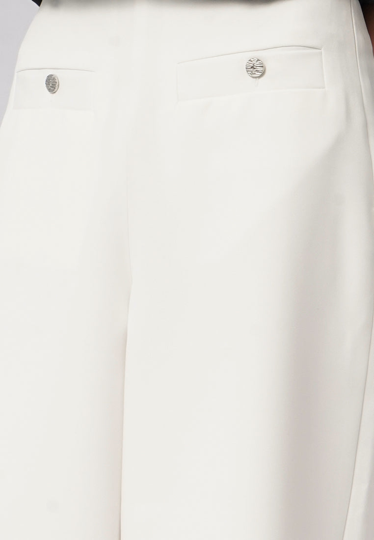Wide Leg Pants with Front Pockets