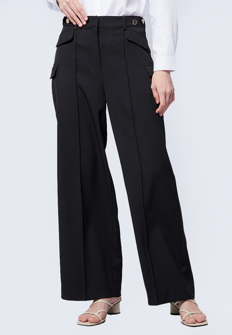 High Waist Straight Pants