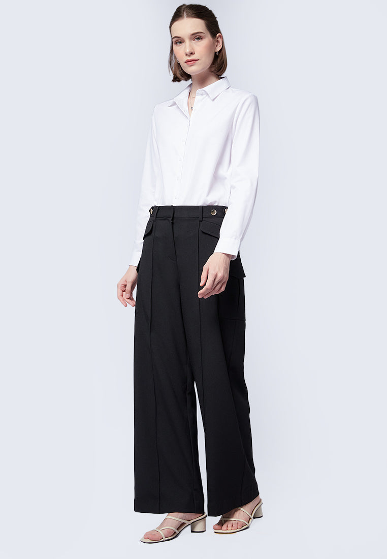High Waist Straight Pants