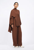 Button Details High Waist Pants