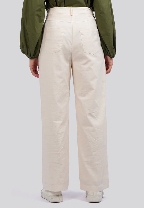 Regular Fit Wide Leg Trousers