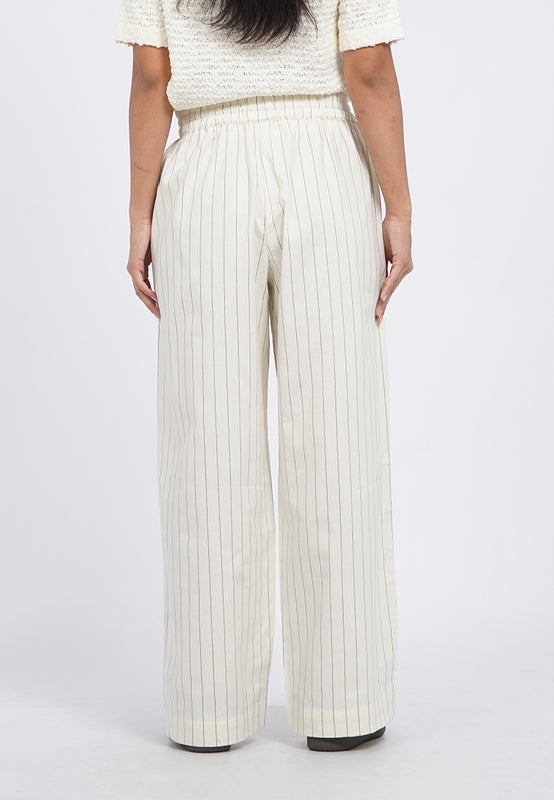 Linen Blend Wide Leg Pants