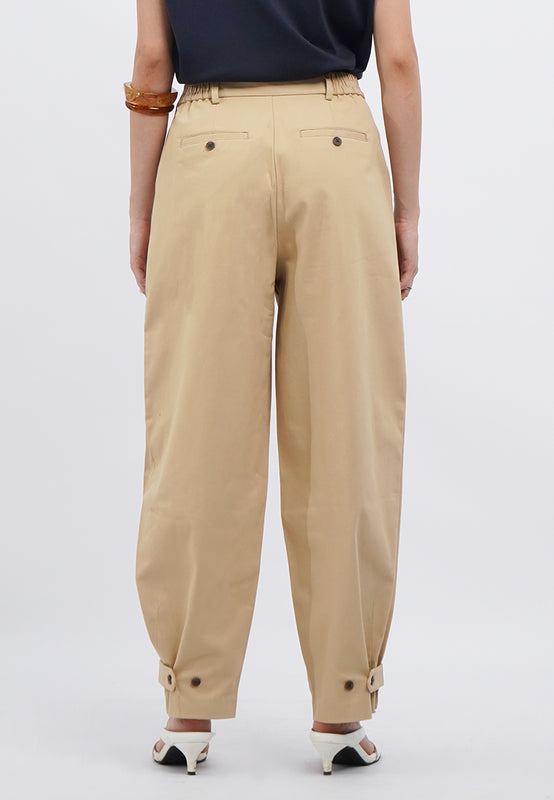 High Rise Volume Long Pants