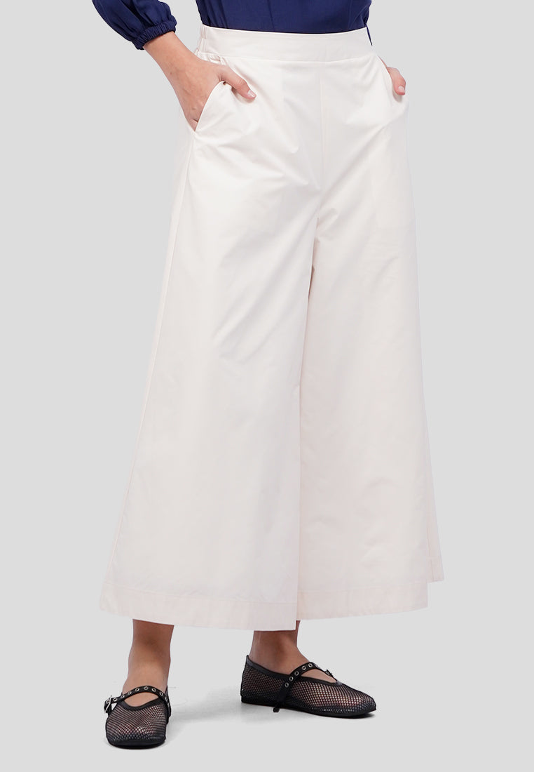 Elastic Wide Leg Cullotes