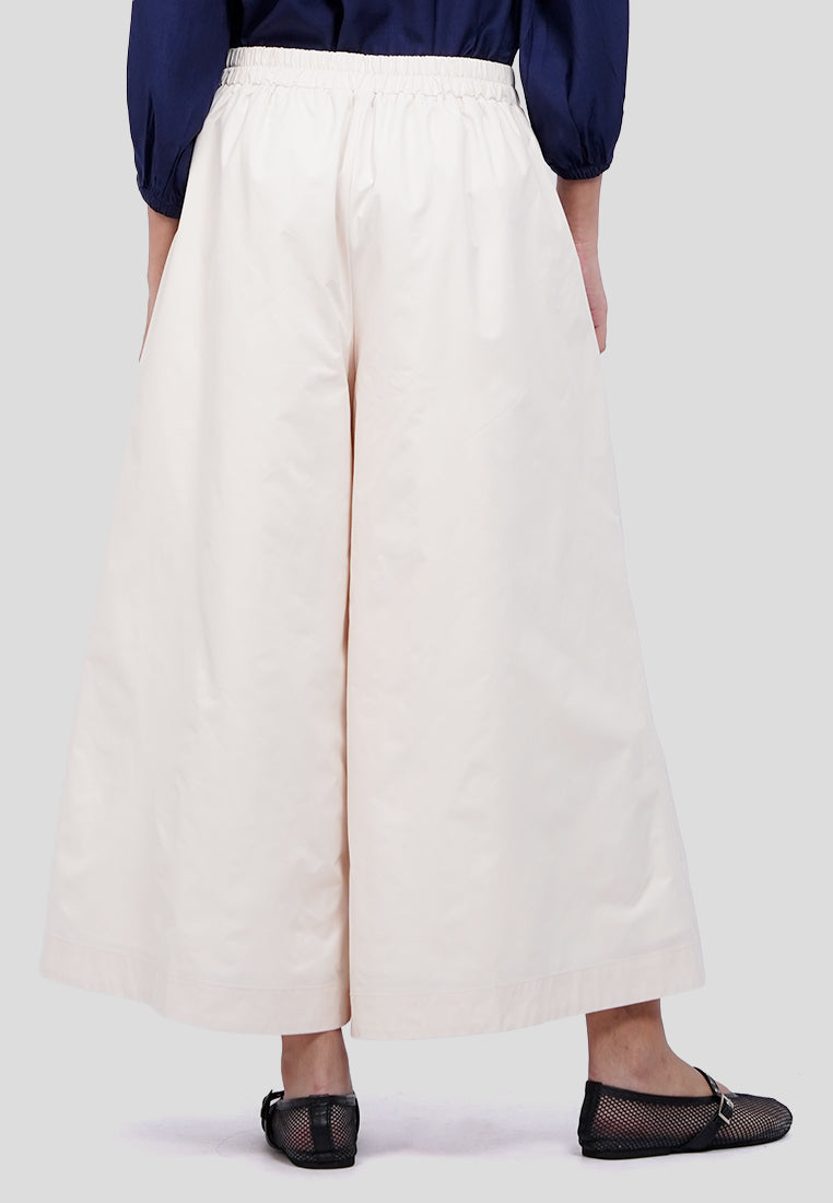 Elastic Wide Leg Cullotes