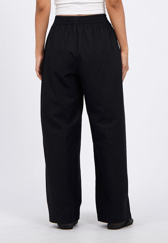Wide Leg Linen-Blend Pants