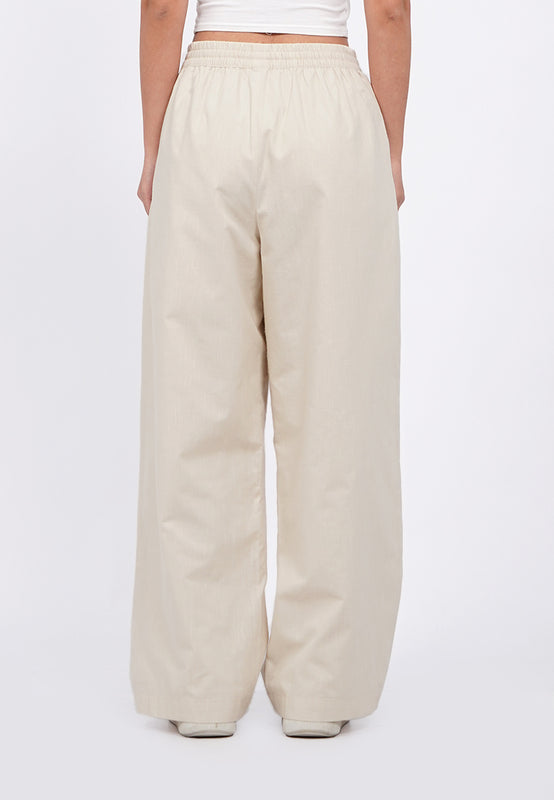 Wide Leg Linen Blend Pants