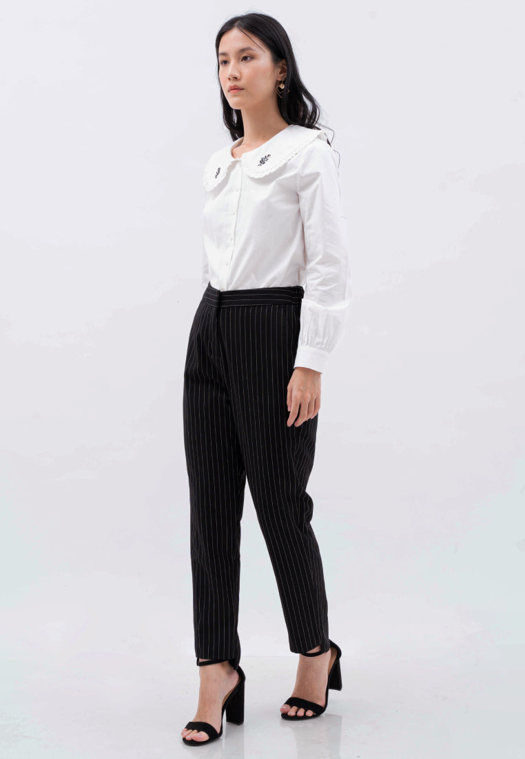 Striped Ankle Pants
