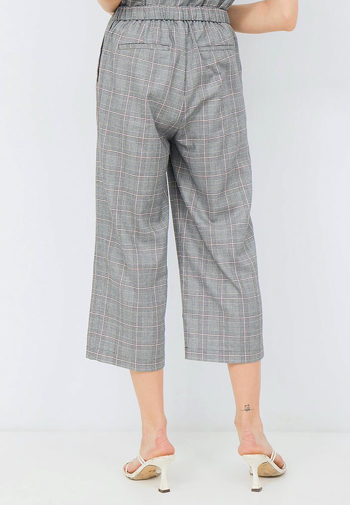 Printed Relaxed Crop Trouser