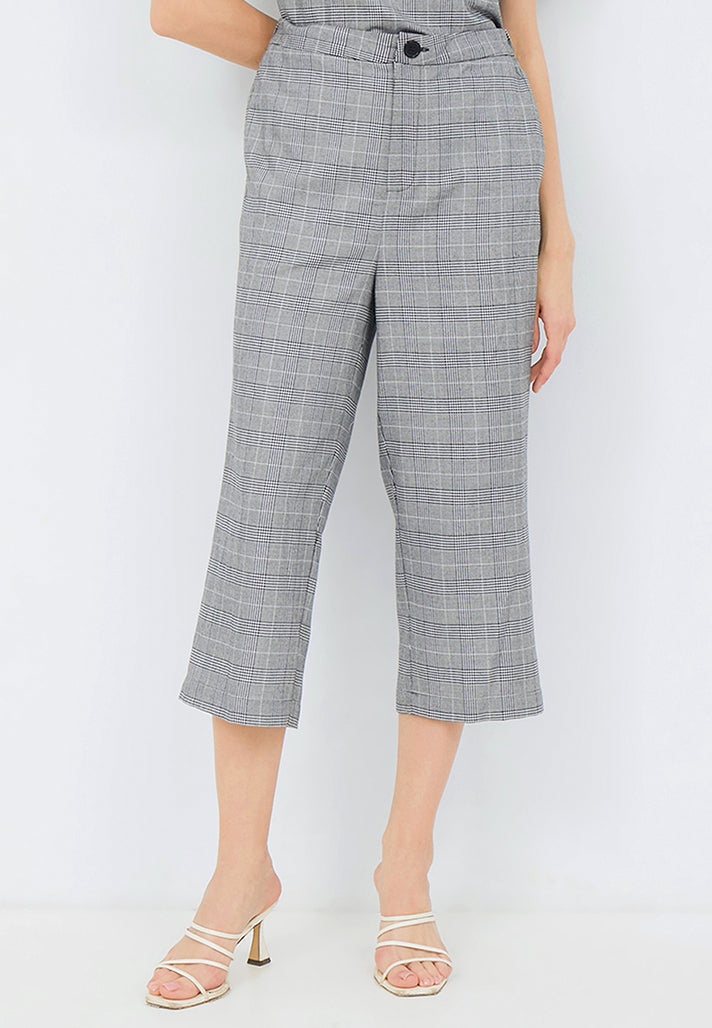 Printed Relaxed Crop Trouser