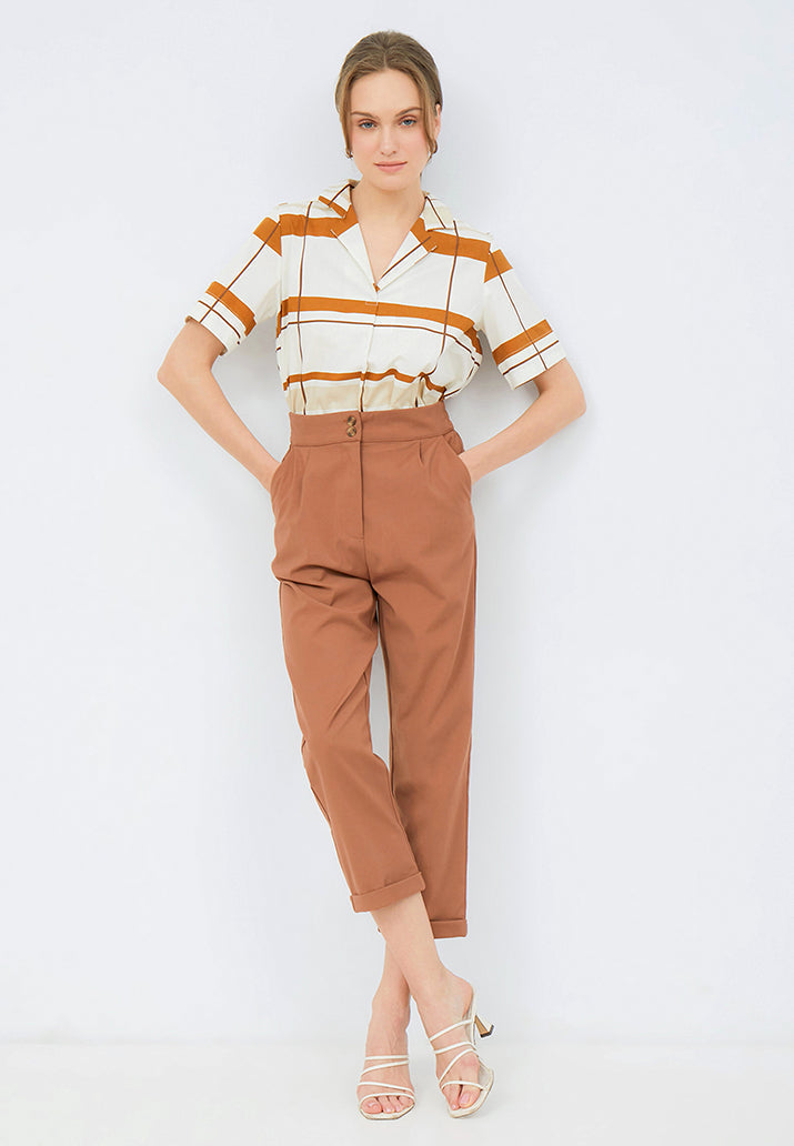 Regular Fit Crop Pants