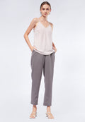 Regular Fit Herringbone Pants