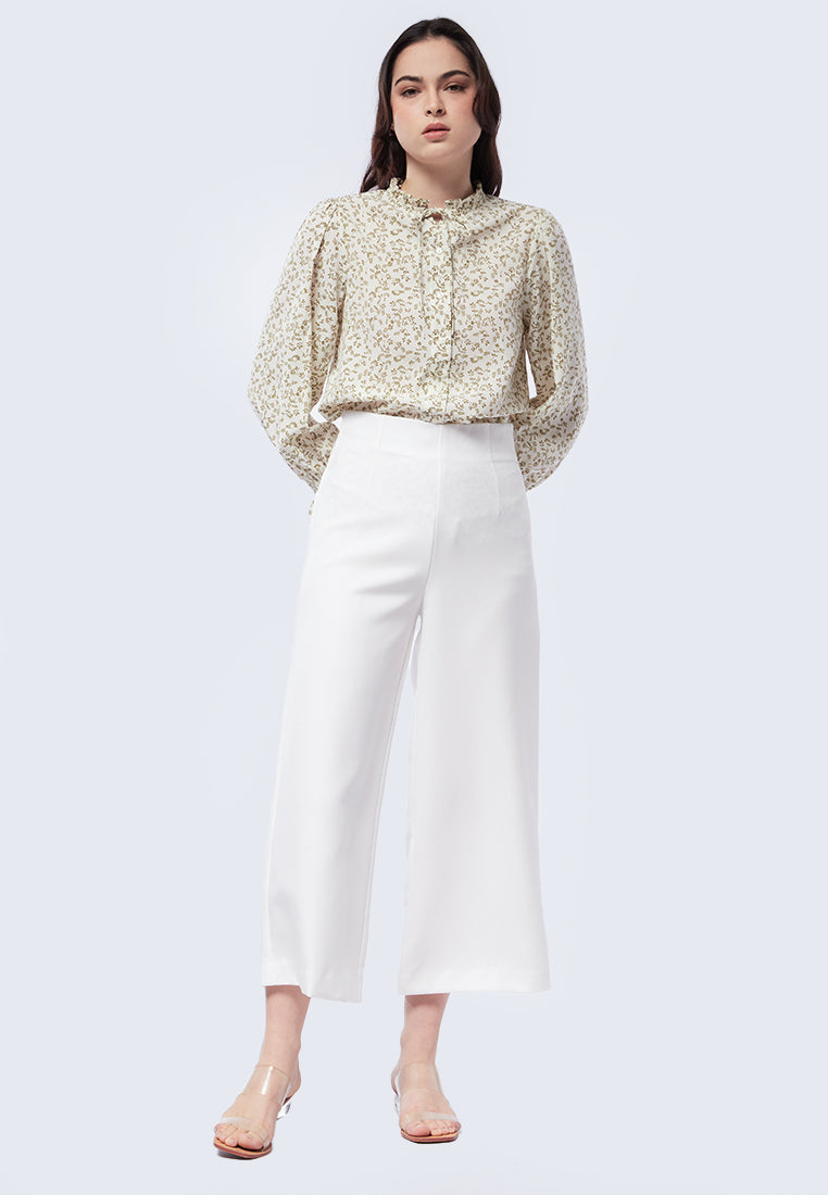 High Waist Wide Leg Trousers