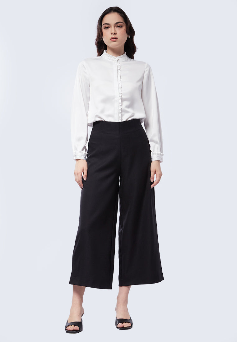 High Waist Wide Leg Trousers