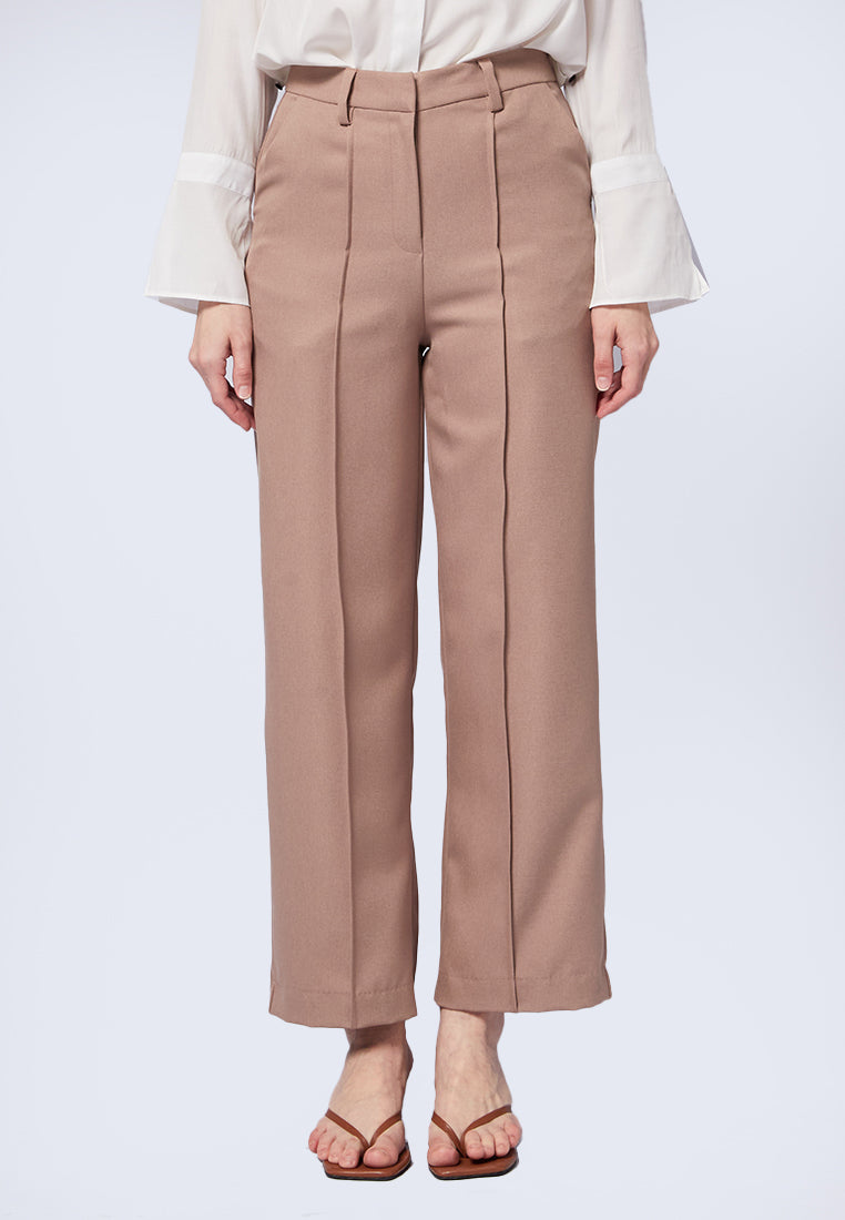 Straight Cut Crease Trousers