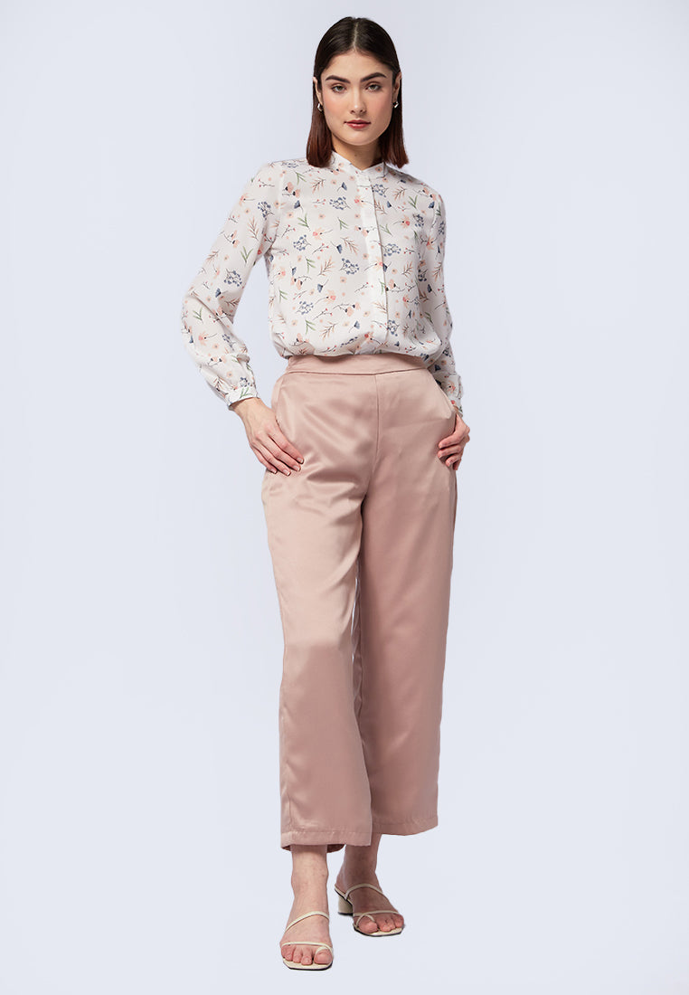 Elastic Palazzo Pants