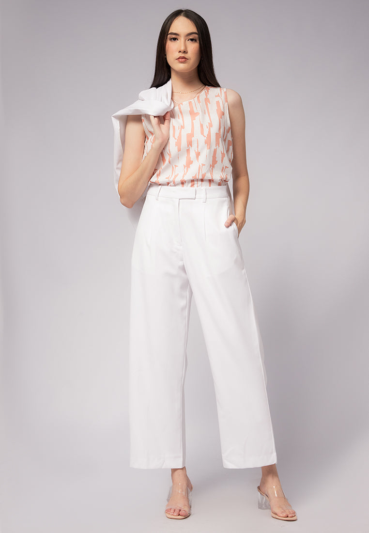 High Waist Straight Pants