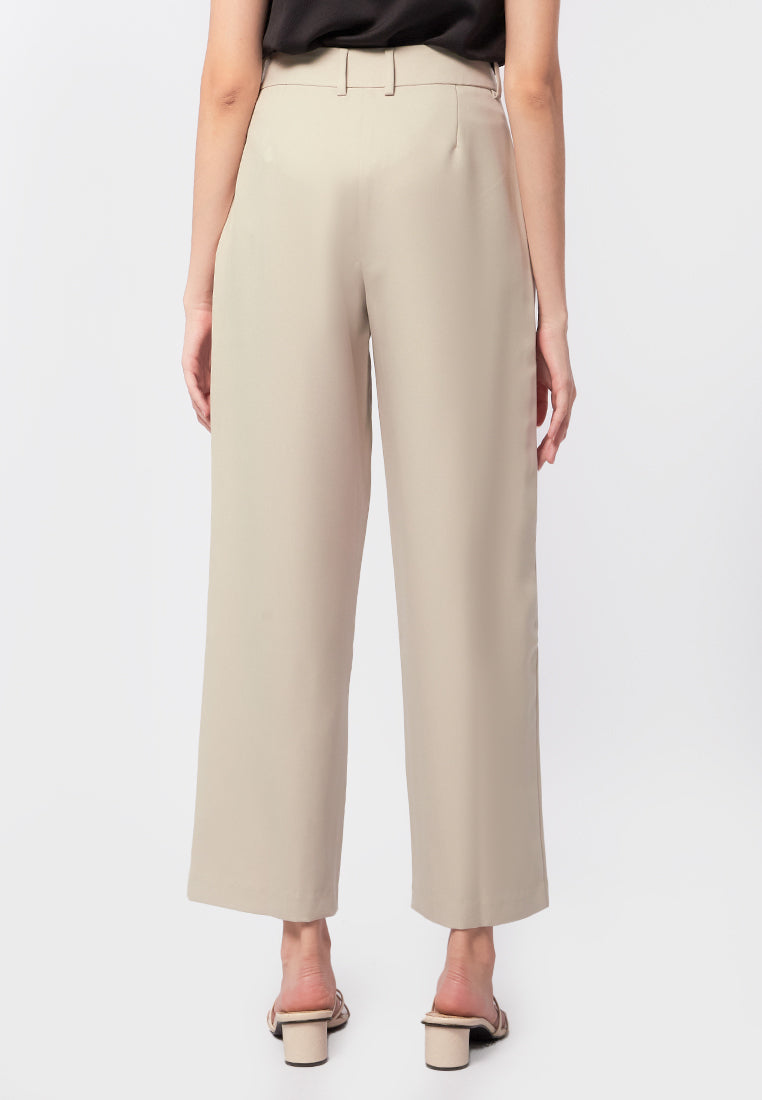 High Waist Pleated Trousers