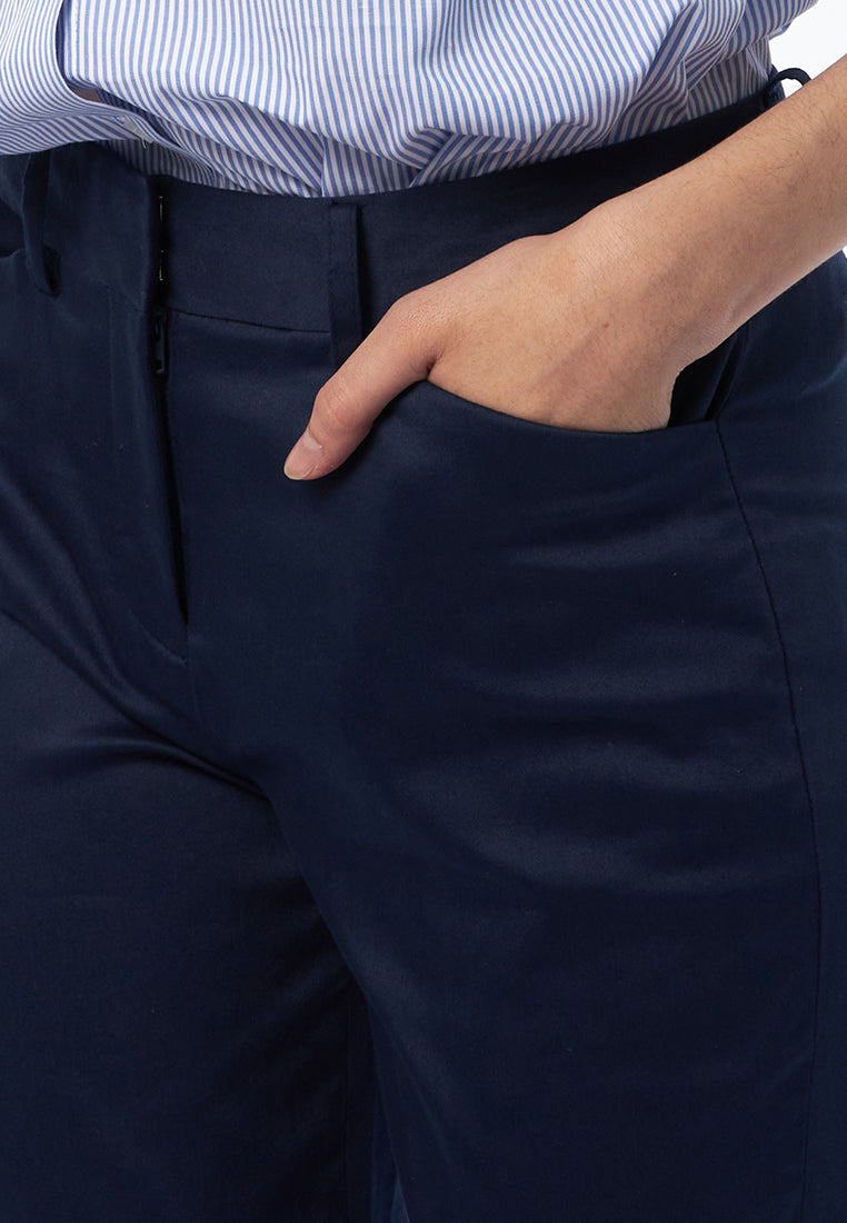 High Waist Straight Pants