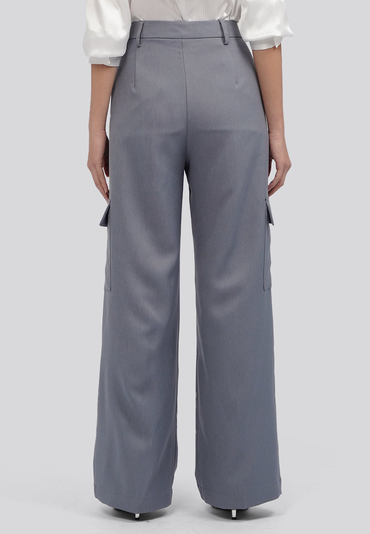Tailored Cargo Pants Dark Grey