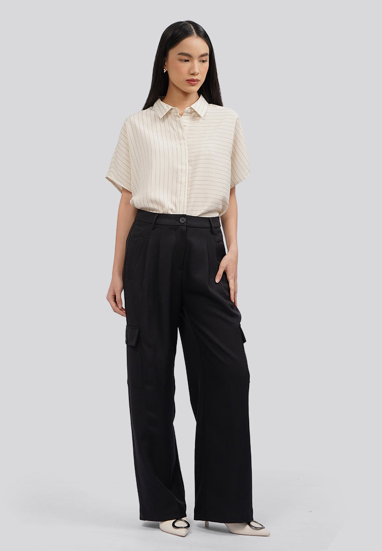 Tailored Cargo Pants Black