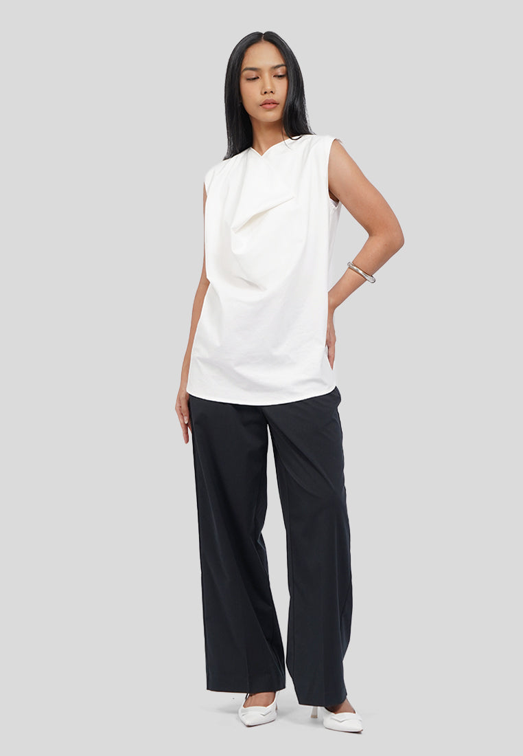 High Waist Wide Leg Pants Black