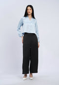 High Waist Satin Wide Leg Pants