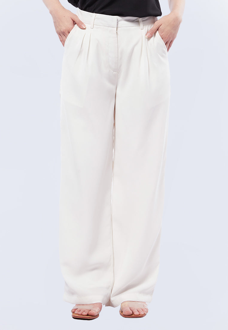 Pleated High Waist Trousers