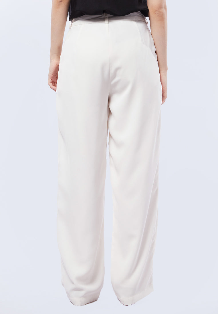 Pleated High Waist Trousers