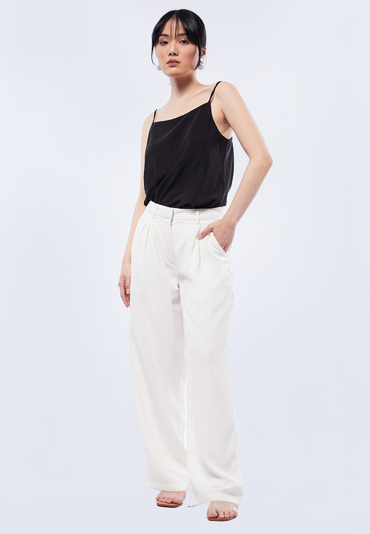 Pleated High Waist Trousers