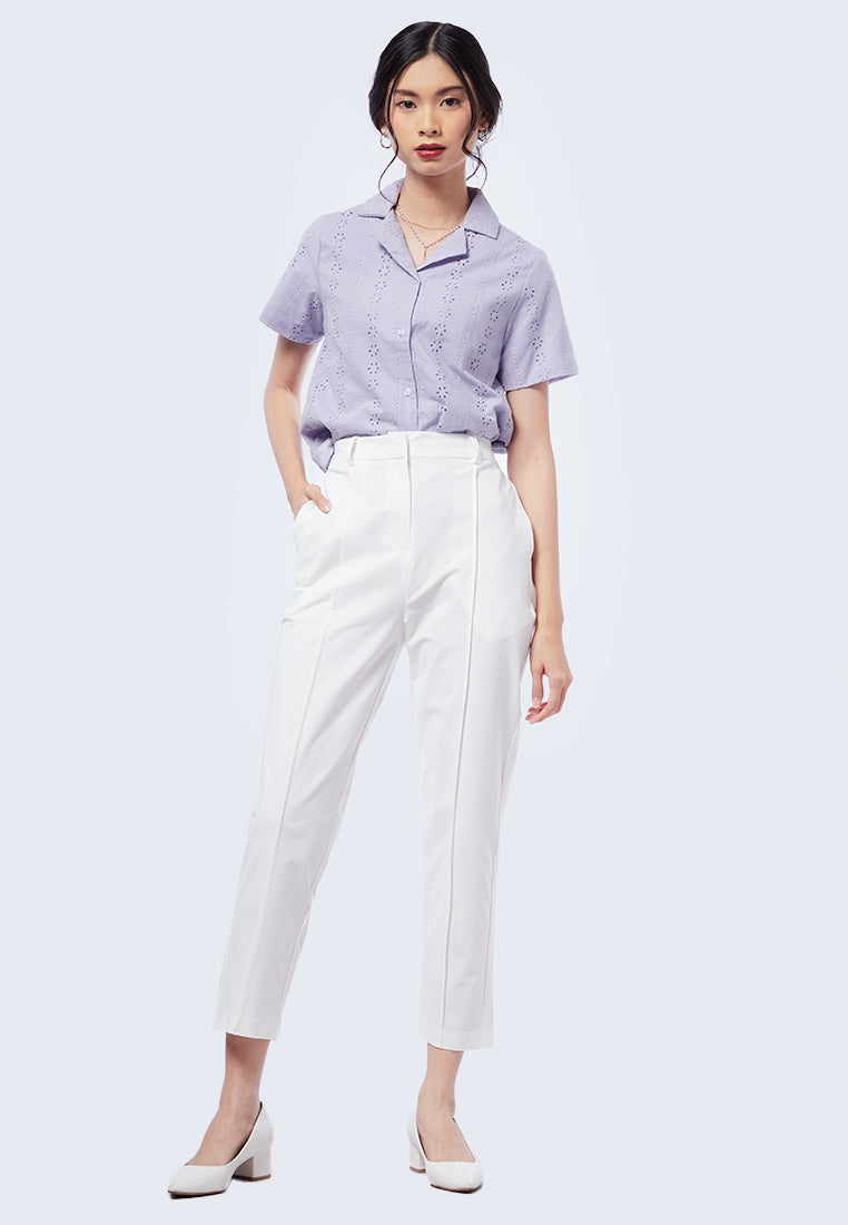 Fitted Tapered Long Pants