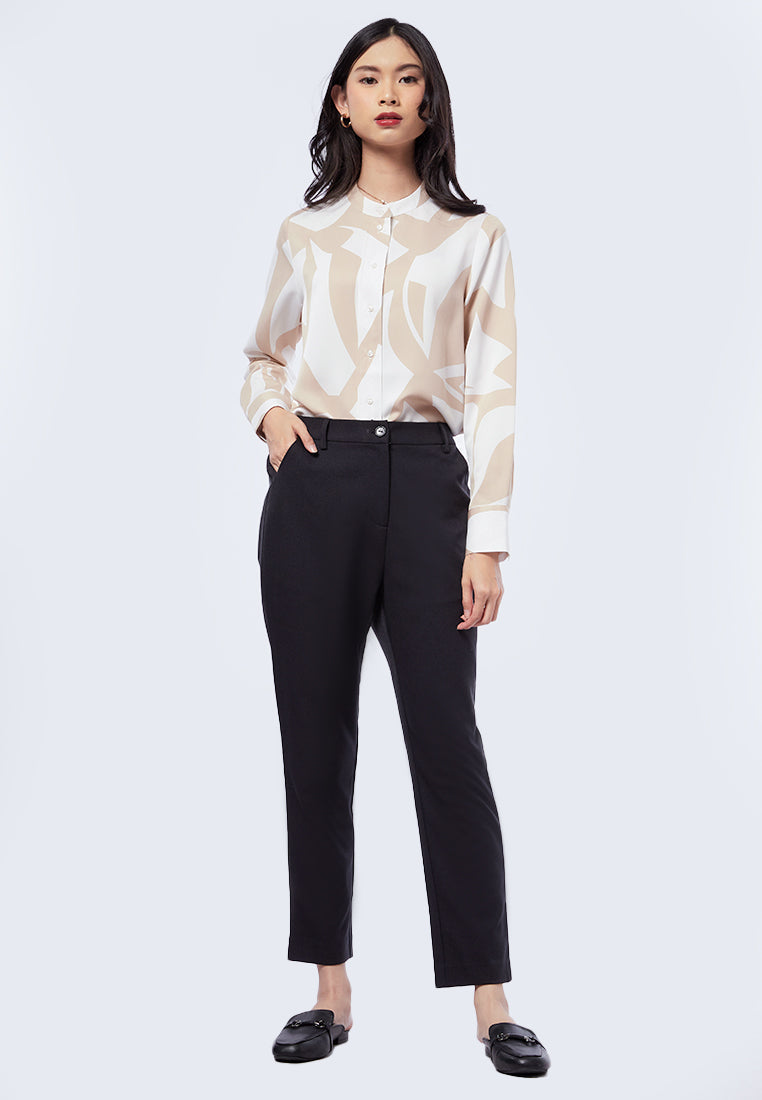 Regular Fit High Waist Pants