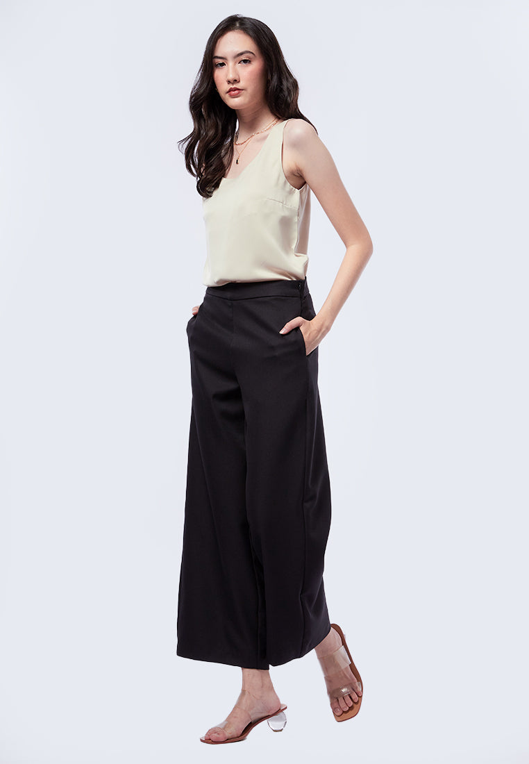 Wide Leg Flowy Trousers