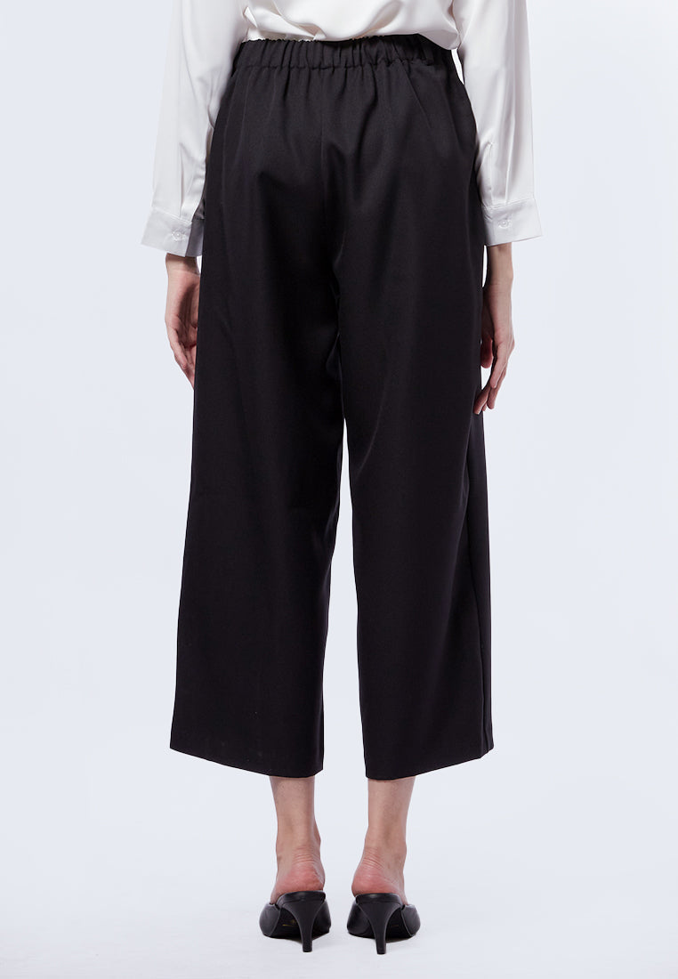 Pleated Culotte Pants