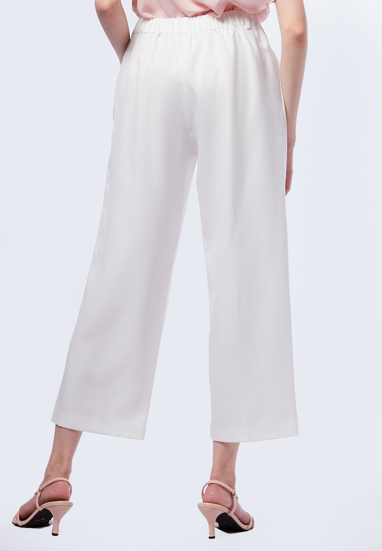 Pleated Culotte Pants