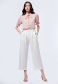 Pleated Culotte Pants